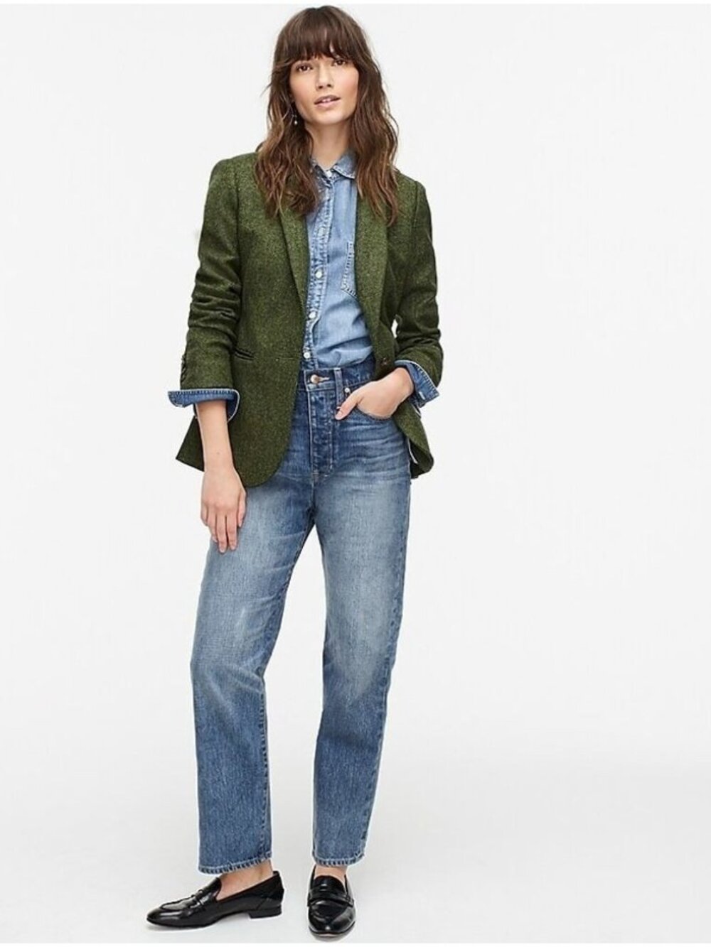 NWT J.Crew Parke Blazer in Meadow Herringbone English Donegal Wool Jacket 4